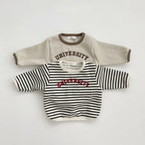 Children's Striped Long Sleeved T-shirt - Enfance-Heureuse