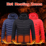 New Heated Jacket Coat USB Electric Jacket Cotton Coat Heater Thermal Clothing Heating Vest Men's Clothes Winter - Enfance-Heureuse