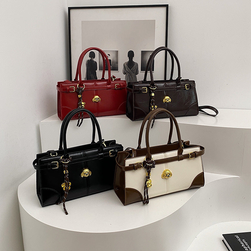 Women's Fashion Colorblock Shoulder Bag - Enfance-Heureuse