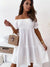 Full Size Ruffled Off-Shoulder Short Sleeve Dress - Enfance-Heureuse