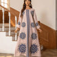 Long Women's Robe, Round Neck And Printed Dress - Enfance-Heureuse