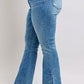 Judy Blue HW Tummy Control Vintage Wash Side Slit Slim Boot Jeans