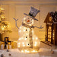 LED Christmas Snowman Decoration Light Collapsible Battery Operated - Enfance-Heureuse