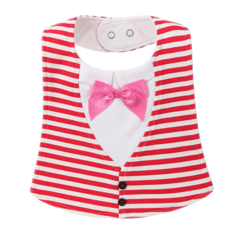 Gentleman Style Bibs Waterproof Baby Bib Novelty Burp Cloths Adjustable Newborn Toddler Infant Accessories - Enfance-Heureuse