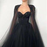 Black Evening Gown Daily Style - Enfance-Heureuse
