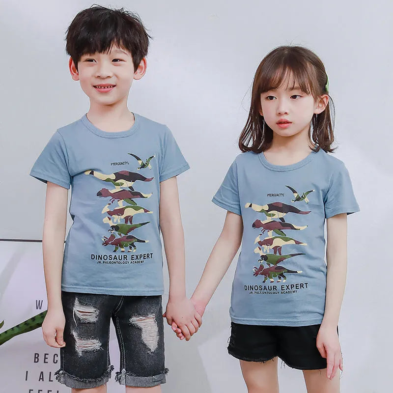 Short sleeved round neck T-shirt - Enfance-Heureuse