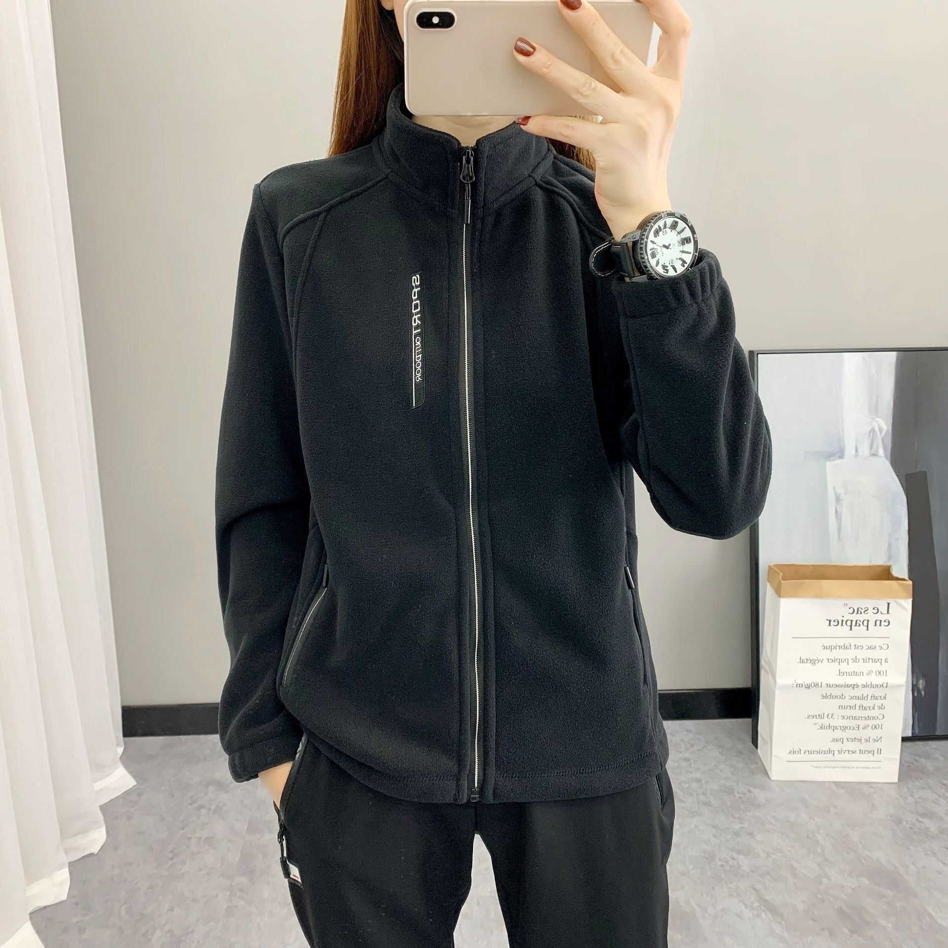 Fleece Sweater Warm Breathable Cardigan - Enfance-Heureuse