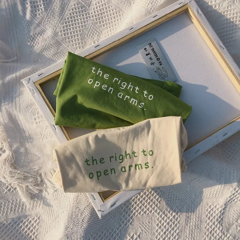 Boys and girls foreign solid color wild basic T-shirt - Enfance-Heureuse