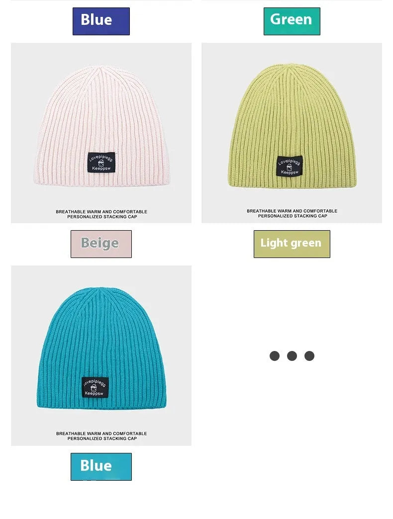 Simple Fashion All-matching Knitted Hat - Enfance-Heureuse