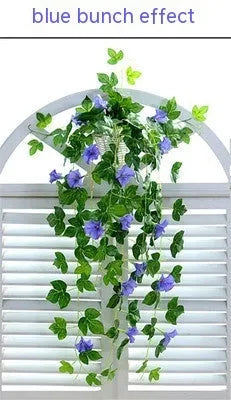 Simulation Plant Morning Glory Ratten For Wall Hanging Decoration - Enfance-Heureuse