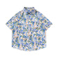 Retro Printed Shirt Short Sleeve Loose Design - Enfance-Heureuse