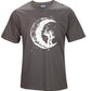 Digging The Moon Print Casual Mens O-neck T Shirts Fashion Men's Tops Men T-shirt Short Sleeve Men Tshirt - Enfance-Heureuse