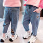 Spring And Autumn Casual Girls Jeans Fashionable Trousers - Enfance-Heureuse