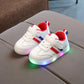 Kimmy Blanc LED Sneakers Chaussures - Enfance-Heureuse