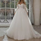 Boho Bride Gown Puff Sleeve Off Shoulder Wedding Dresses - Enfance-Heureuse