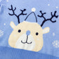 Christmas snowflake fawn sweater - Enfance-Heureuse