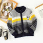Fleece Sweater Cotton Jacket Children's Cardigan Knitwear Boys Pure Cotton - Enfance-Heureuse