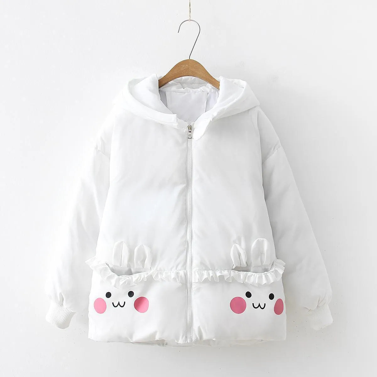 Hooded thick warm cotton padded jacket - Enfance-Heureuse