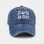 Cotton Worn Looking Washed-out Letter Embroidered Baseball Cap