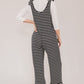 Salopette rayée à col rond et poches Celeste 