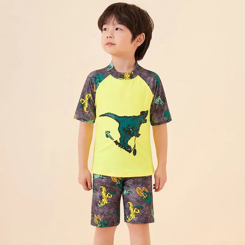 Plus Size Youth Trunks Swimming Cap Suit - Enfance-Heureuse