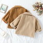 Autumn New Plush Plaid Reversible Coat - Enfance-Heureuse