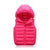 Children's Down Cotton Hooded Thermal Vest Solid Color - Enfance-Heureuse