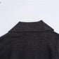 Simple Big Lapel Long Sleeve Pocket Pullover Sweater - Enfance-Heureuse