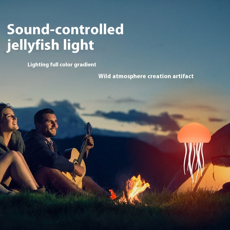 Jellyfish Mood Lamp LED Jellyfish Night Light Portable Jellyfish Lamp Jellyfish Decorations Smart Table Lamp For Bedside Desk - Enfance-Heureuse