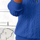 Texture Half Zip Long Sleeve Sweatshirt - Enfance-Heureuse