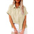 Summer Lapel Short Sleeve Shirt With Pockets Fashion Casual Solid Color Button Tops Women's Clothing - Enfance-Heureuse