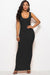 Scoop Neck Wide Strap Maxi Dress - Enfance-Heureuse