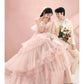 Street Photography Pettiskirt Colored Mesh Temperament Banquet Light Wedding Dress - Enfance-Heureuse