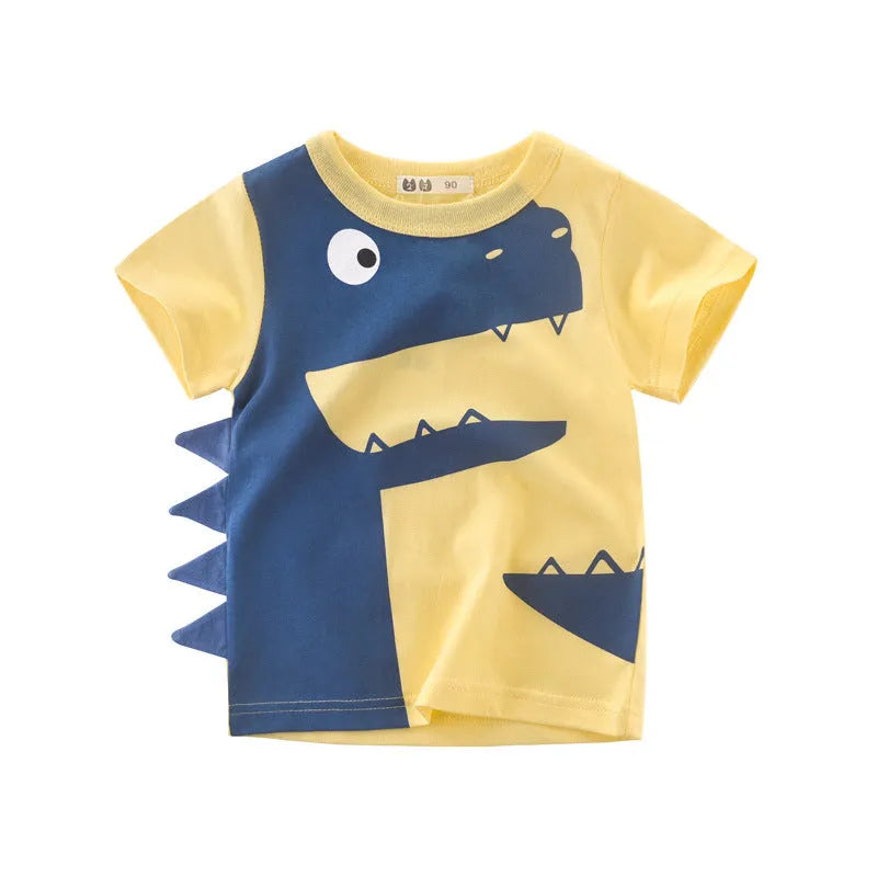 Boys' Short Sleeved Round Neck Baby Clothes - Enfance-Heureuse