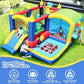 Maison gonflable 7 en 1, maison gonflable avec piscine à balles pour enfants, fête intérieure et extérieure, divertissement en famille, obstacles, château gonflable pour tout-petits avec piscine à balles pour cadeaux de fête d'anniversaire