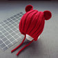 Chapeau de protection auditive en laine pour bébé et enfant, version coréenne, 1 chapeau pour garçon, nouveau style, 2 chapeaux pour fille