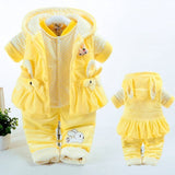 Baby Autumn Clothing Girls Autumn And Winter Clothing Suits - Enfance-Heureuse