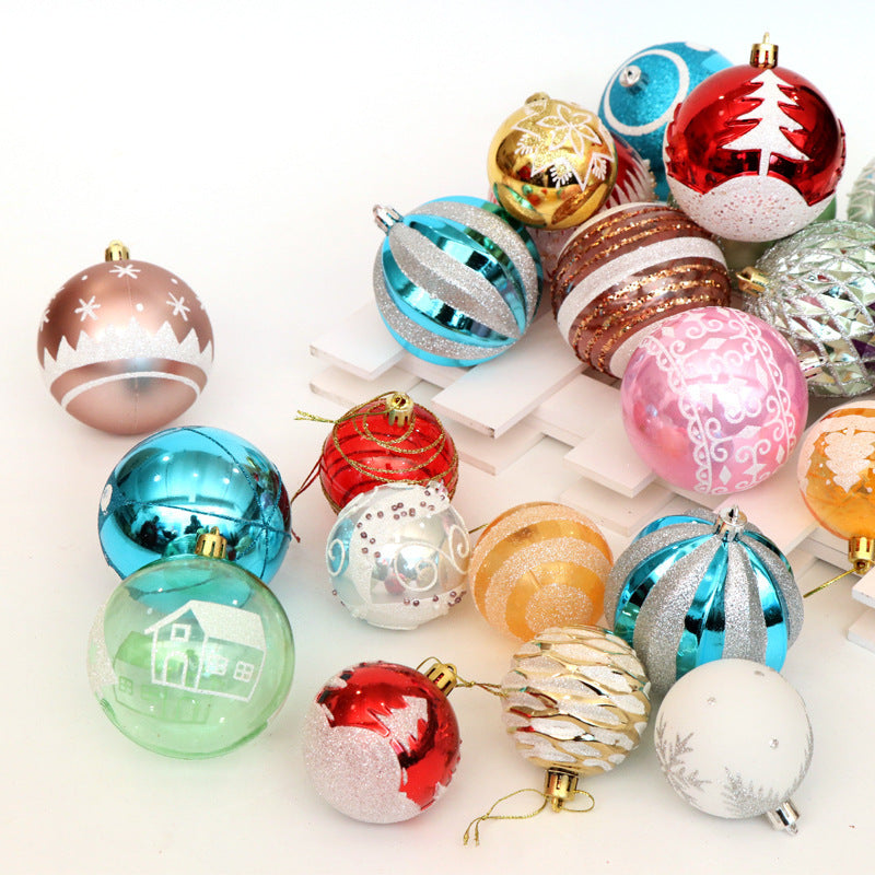 Christmas ball, bright ball, 6cm24, Christmas decorations, Christmas tree, Christmas tree decoration - Enfance-Heureuse