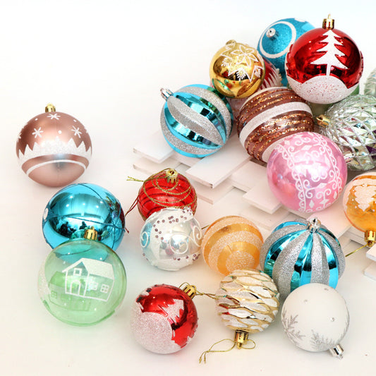 Christmas ball, bright ball, 6cm24, Christmas decorations, Christmas tree, Christmas tree decoration - Enfance-Heureuse