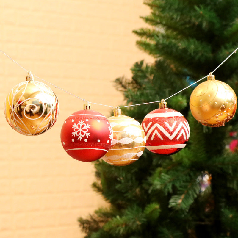 Christmas ball, bright ball, 6cm24, Christmas decorations, Christmas tree, Christmas tree decoration - Enfance-Heureuse