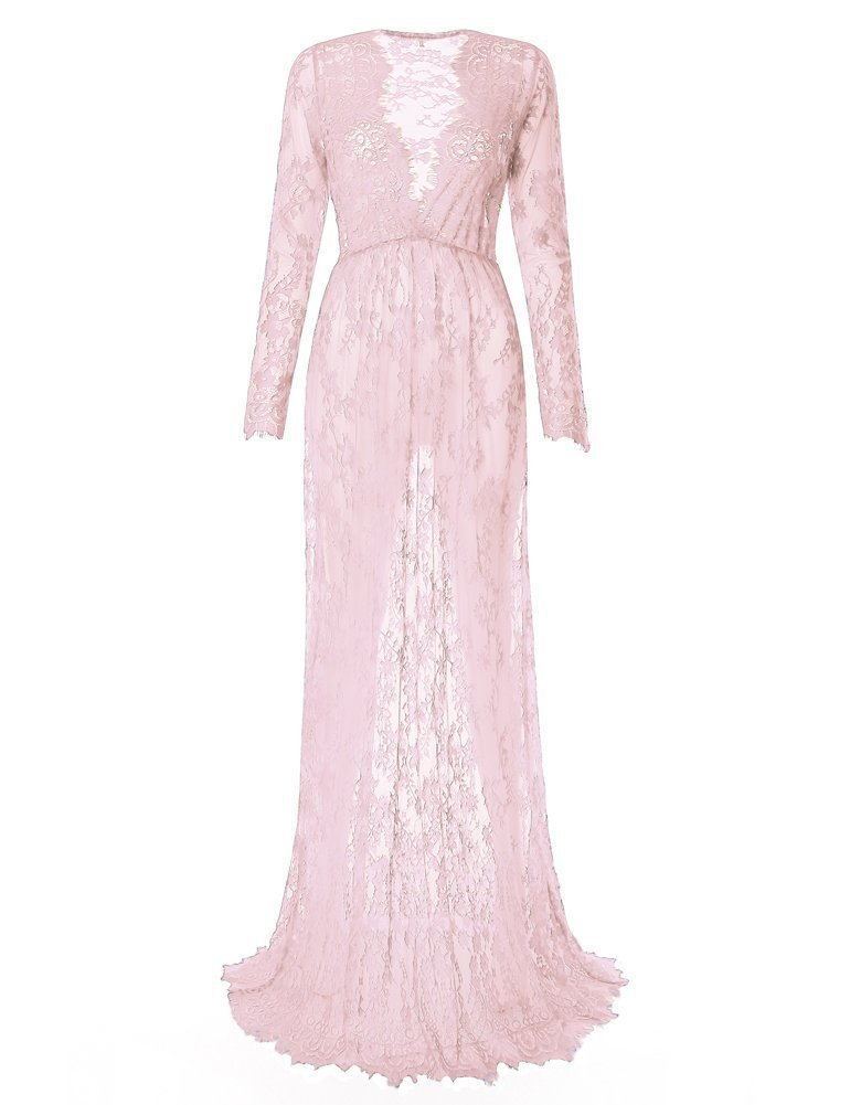 Pregnant Dress Pajamas Lace Maternity Dress Women - Enfance-Heureuse