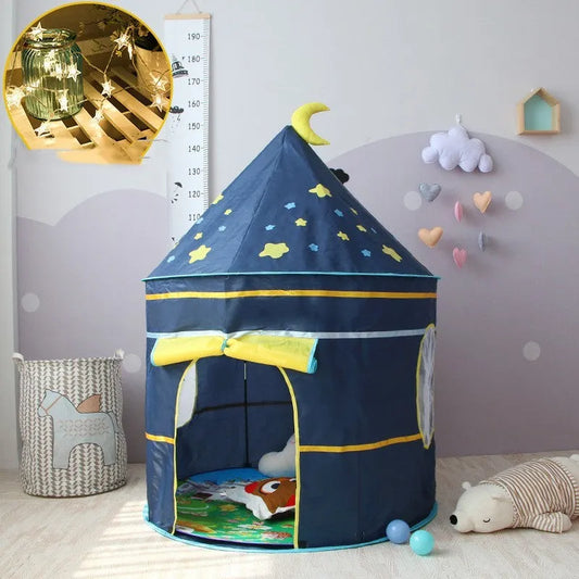 Tente enfant maison de jeu bébé intérieur princesse Playhouse château - Enfance-Heureuse