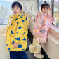 New Style Children's Down Jacket Middle Long Cute Thickened Cotton - Enfance-Heureuse
