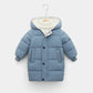 Children's down padded jacket thick mid-length - Enfance-Heureuse