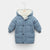 Children's down padded jacket thick mid-length - Enfance-Heureuse