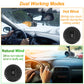 1Pc 12V 150W Portable Car Heater 2 In 1 Heating Cooling Fan Rotatable Demister Defroster With 4.92ft Cord - Enfance-Heureuse
