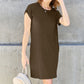 Basic Bae Full Size Round Neck Short Sleeve Dress with Pockets - Enfance-Heureuse