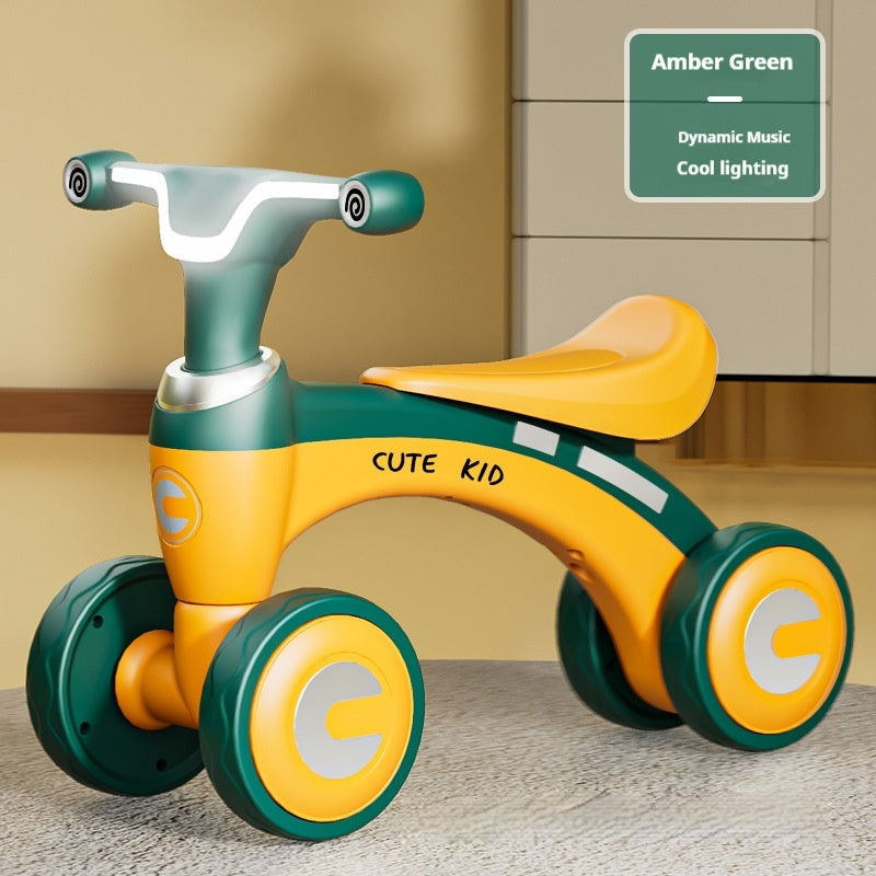 Stepless Four-wheel Children's Balance Bike - Enfance-Heureuse