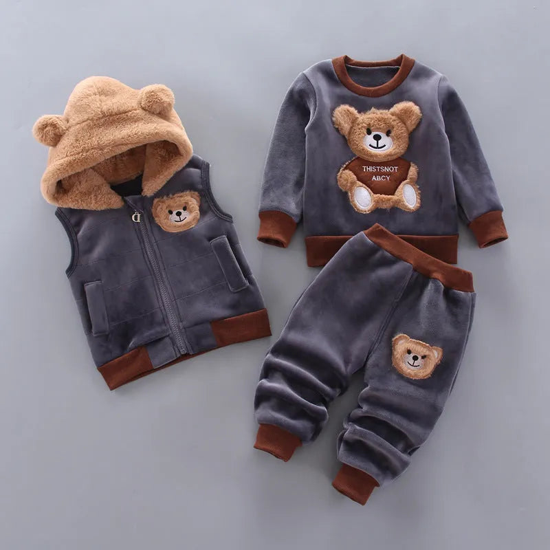 Children's Clothing Baby Three Piece Set - Enfance-Heureuse