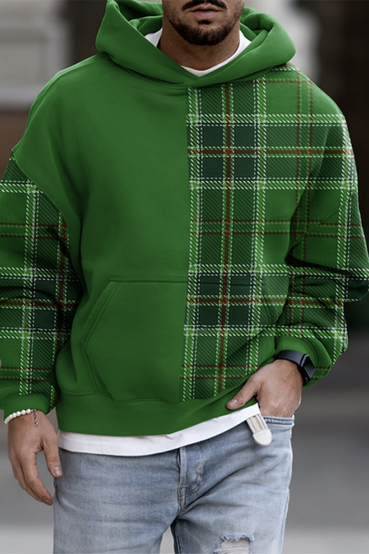 Men's Casual Fashion Trendy Plaid Print Sweatshirt - Enfance-Heureuse